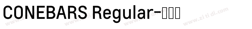 CONEBARS Regular字体转换